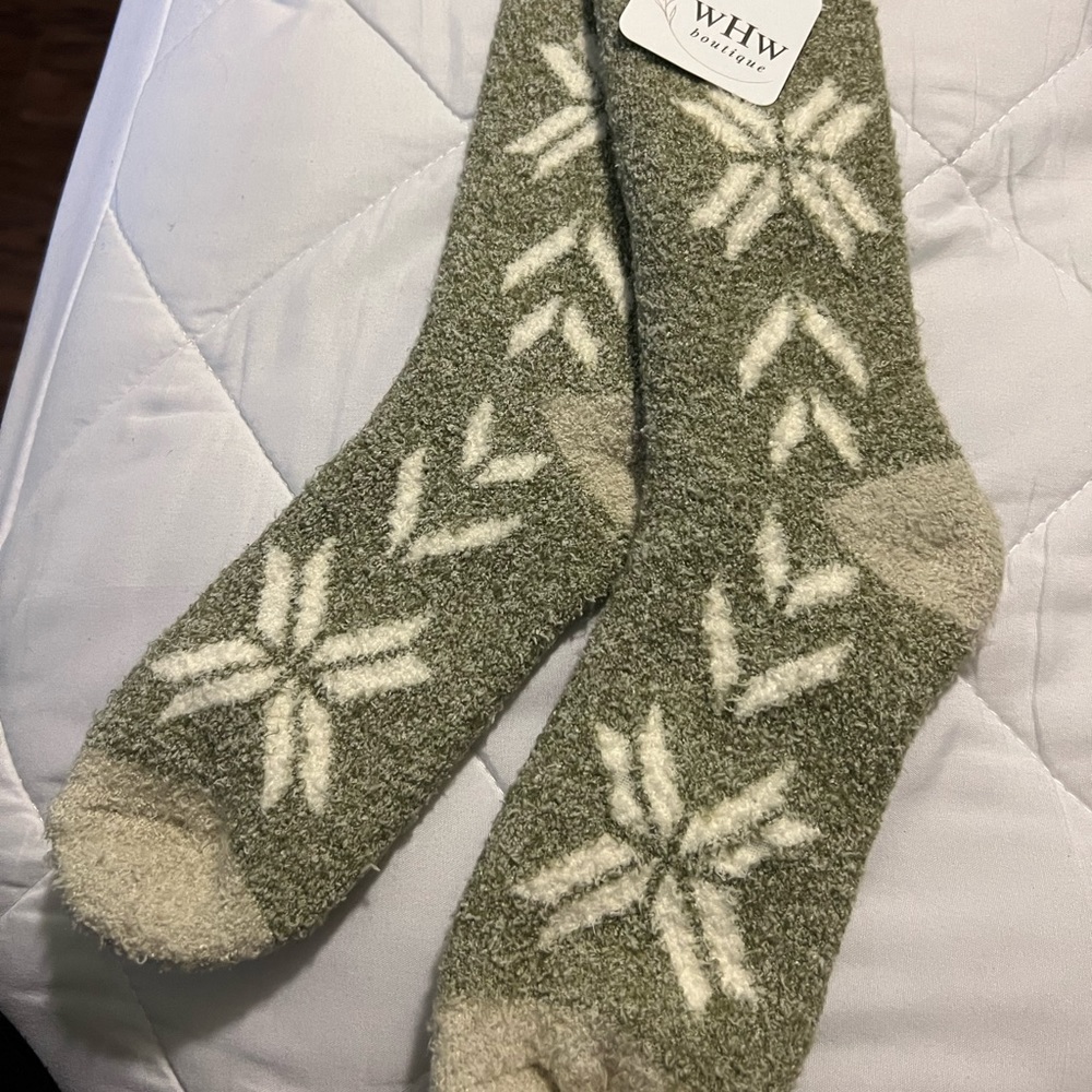 Weathered Wood Home cabin socks